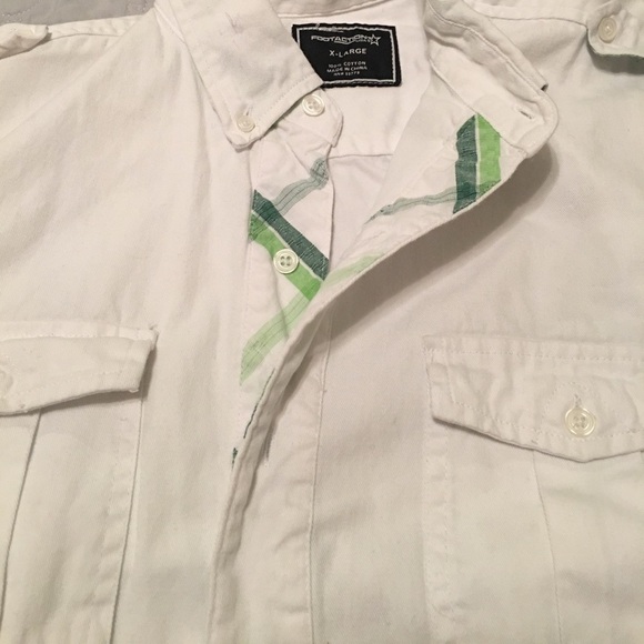 Men’s White jean shirt size XL - Picture 2 of 4